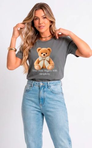 T-SHIRT CINZA URSINHO