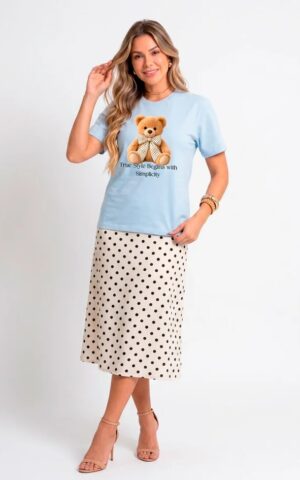 T-SHIRT AZUL CLARA URSO